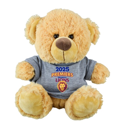 Brisbane Lions 2025 Premiership Bear with Hoodie