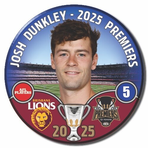 Brisbane Lions 2025 Premiers Badge - DUNKLEY