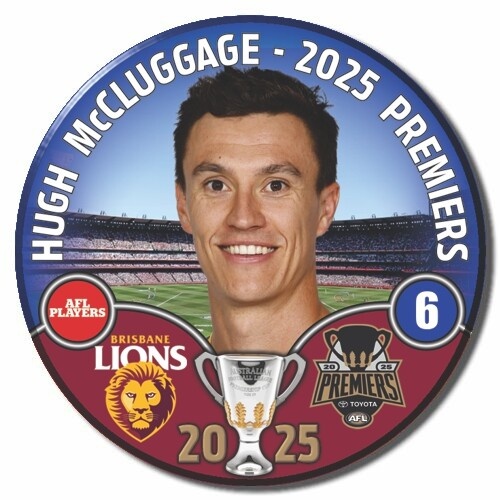 Brisbane Lions 2025 Premiers Badge - McCLUGGAGE