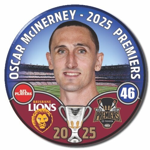 Brisbane Lions 2025 Premiers Badge - McINERNEY