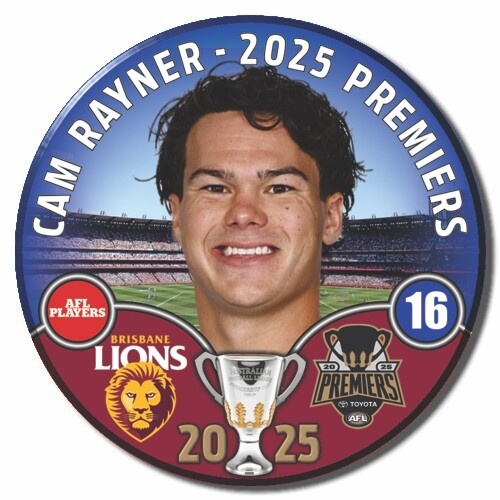 Brisbane Lions 2025 Premiers Badge - RAYNER