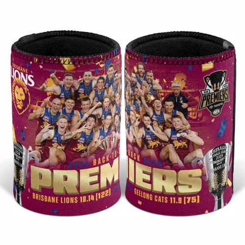 Brisbane Lions 2025 Premiers Photo Stubby Holder