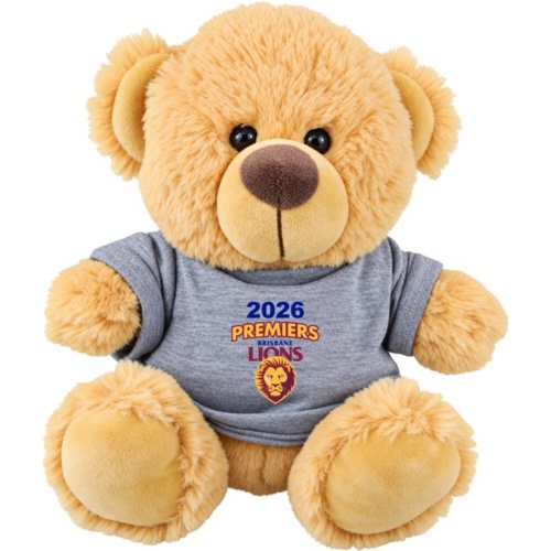 Brisbane Lions 2026 Premiership Bear with Hoodie