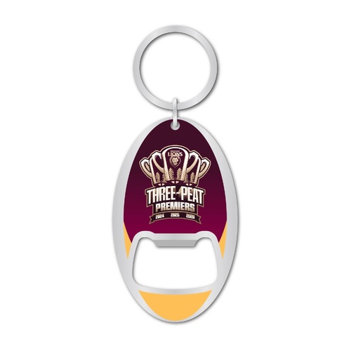 Brisbane Lions 2026 Premiers 3-Peat Bottle Opener