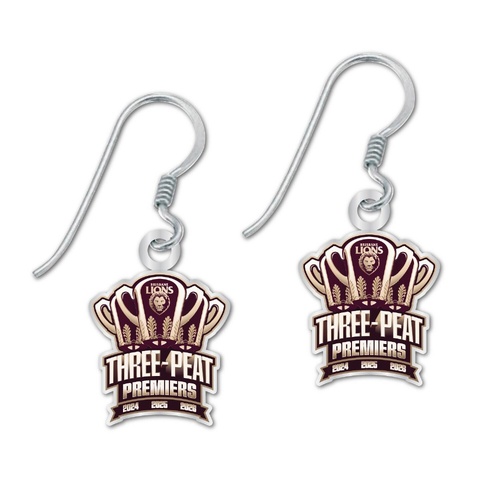 Brisbane Lions 2026 Premiers Colour Logo Earrings