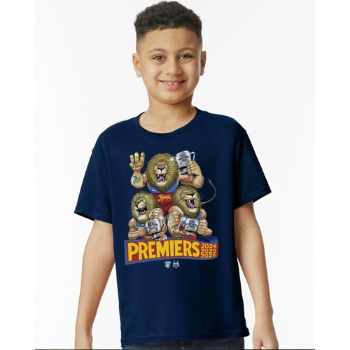 Brisbane Lions 2026 Mark Knight Youths Tee