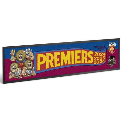 Brisbane Lions 2026 Premiers Mark Knight Bar Runner