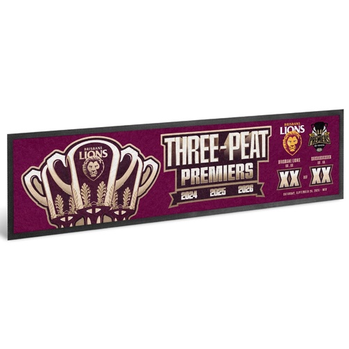 Brisbane Lions 2026 Premiers Score Bar Runner
