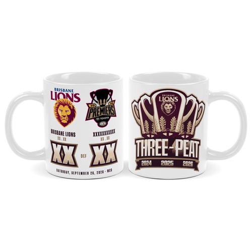 Brisbane Lions 2026 Premiership Coffee Mug