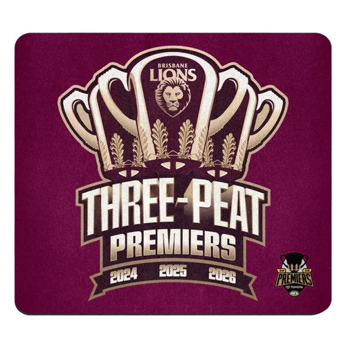 Brisbane Lions 2026 Premiers Mouse Mat