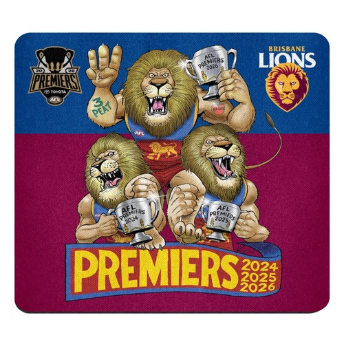 Brisbane Lions 2026 Mark Knight Mouse Mat