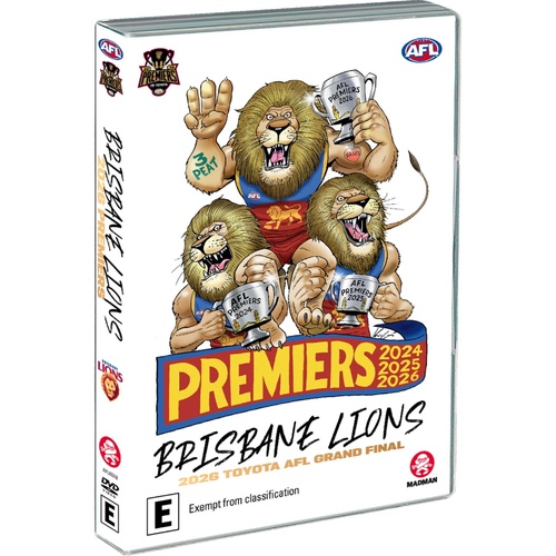 Brisbane Lions 2026 Premiers DVD