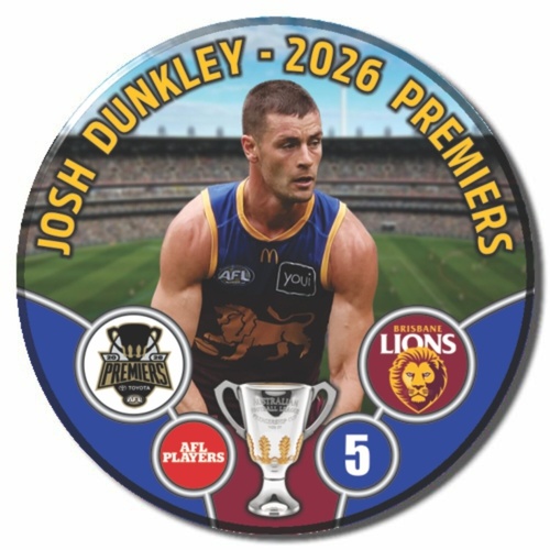Brisbane Lions 2026 Premiers Badge - DUNKLEY