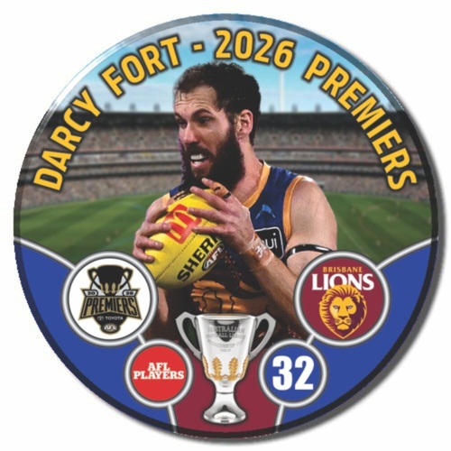 Brisbane Lions 2026 Premiers Badge - FORT