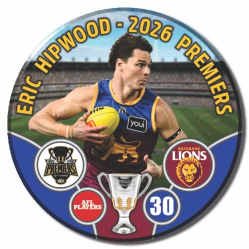 Brisbane Lions 2026 Premiers Badge - HIPWOOD