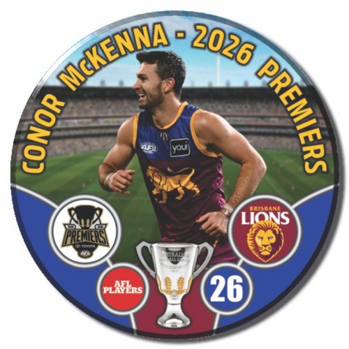 Brisbane Lions 2026 Premiers Badge - McKENNA