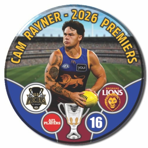 Brisbane Lions 2026 Premiers Badge - RAYNER