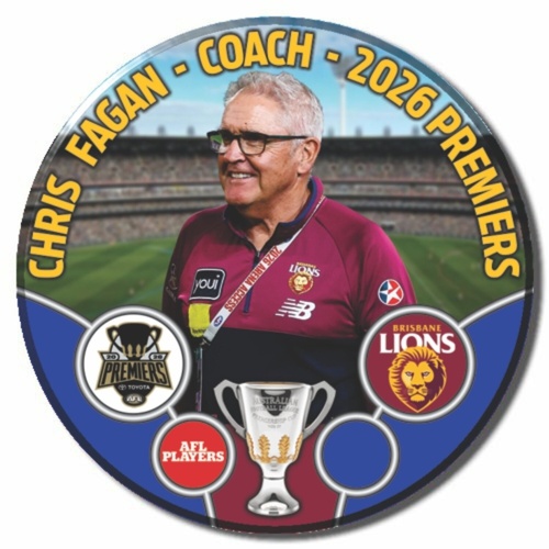 Brisbane Lions 2026 Premiers Badge - FAGAN