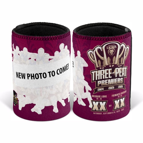 Brisbane Lions 2026 Premiers Photo Stubby Holder
