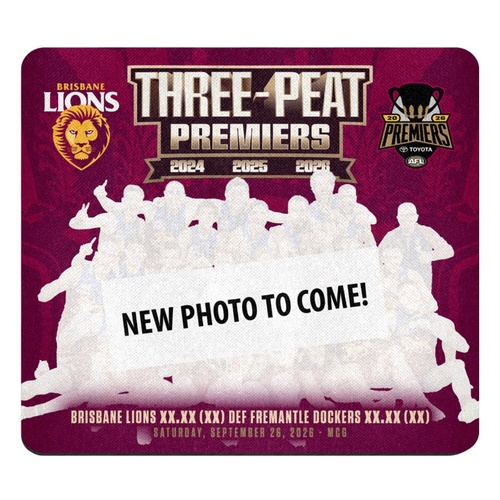 Brisbane Lions 2026 Premiers Photo Mouse Mat