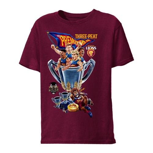 Brisbane Lions 2026 Grange Celebration Youths Tee