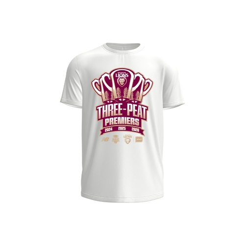 Brisbane Lions 2026 Premiers New Balance Adults White Tee