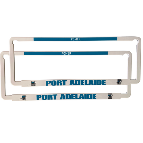 Port Adelaide Power Car Number Plate Surrounds Set of 2