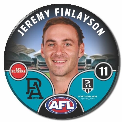 Port Adelaide Power 2025 Player Pin Badge - FINLAYSON