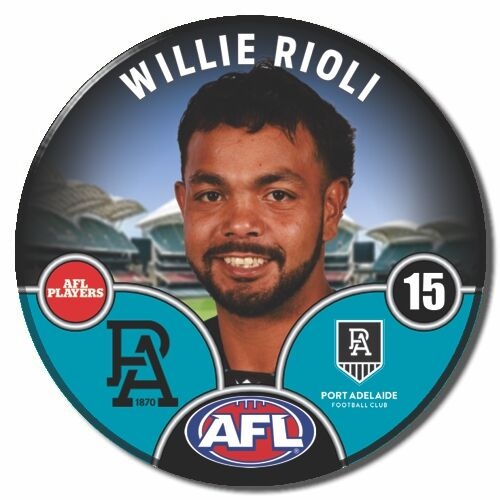 Port Adelaide Power 2025 Player Pin Badge - RIOLI