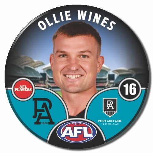 Port Adelaide Power 2025 Player Pin Badge - WINES