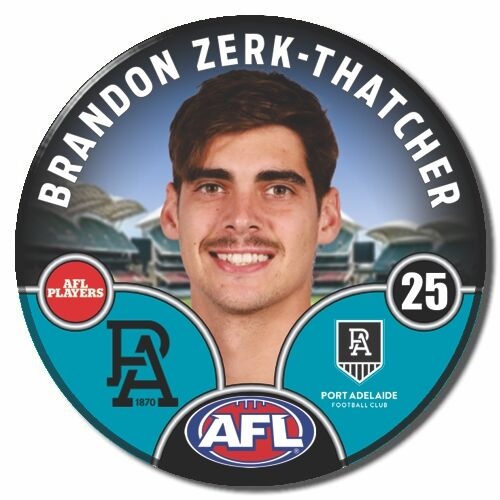 Port Adelaide Power 2025 Player Pin Badge - ZERK-THATCHER