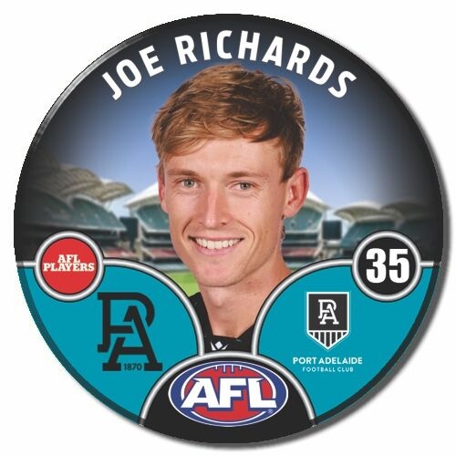 Port Adelaide Power 2025 Player Pin Badge - RICHARDS