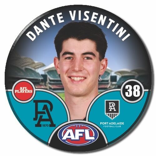 Port Adelaide Power 2025 Player Pin Badge - VISENTINI