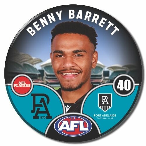 Port Adelaide Power 2025 Player Pin Badge - BARRETT