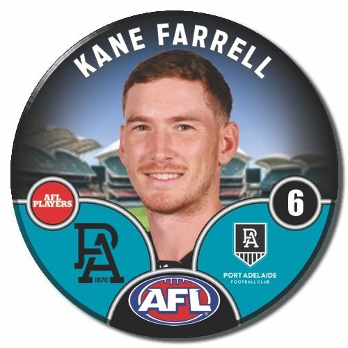 Port Adelaide Power 2025 Player Pin Badge - FARRELL