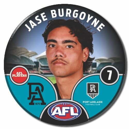 Port Adelaide Power 2025 Player Pin Badge - BURGOYNE