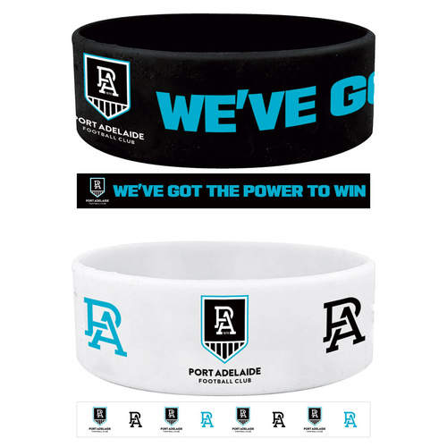 Port Adelaide Power Set of 2 Wrist Bands