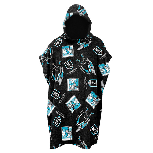 Port Adelaide Power Youths Hooded Beach Towel