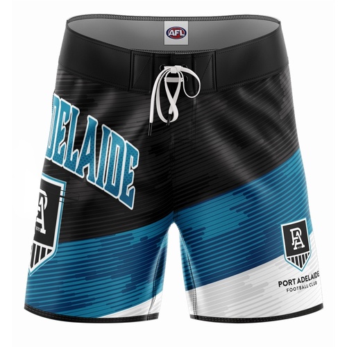 Port Adelaide Power Youths Barrel Board Shorts