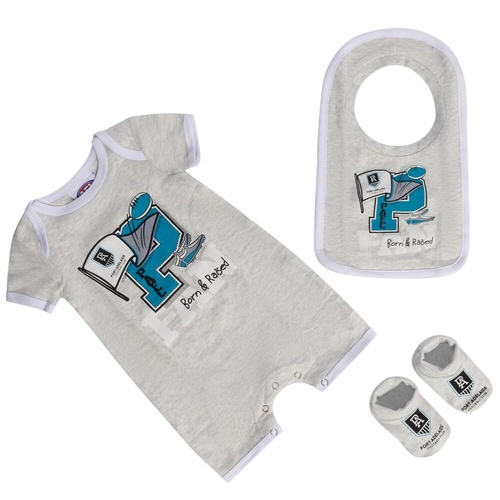 Port Adelaide Power Baby Footy Fan Gift Set