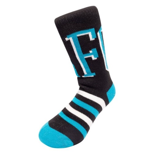 Port Adelaide Power Knitted Bed Socks