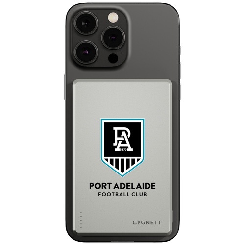 Port Adelaide Power AFL Magnetic Wireless Power Bank