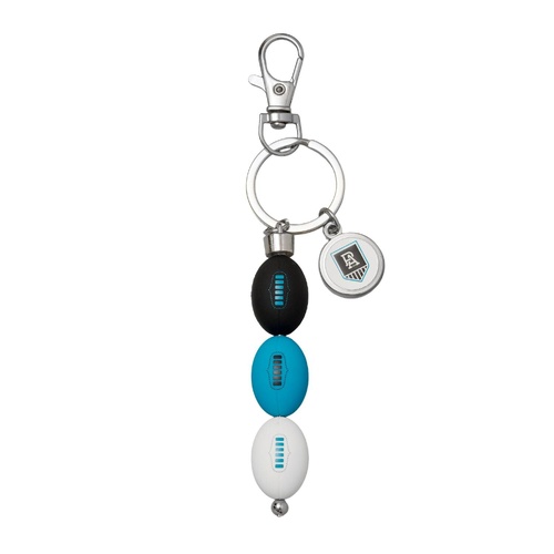 Port Adelaide Power 3 Ball Charm Keyring