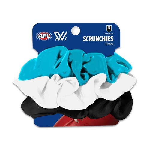 Port Adelaide Power Scrunchie 3 pack