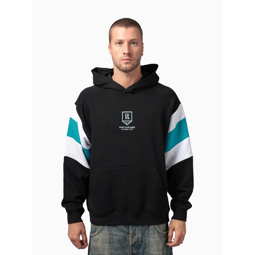 Port Adelaide Power Unisex Box Fit Fleece Hood