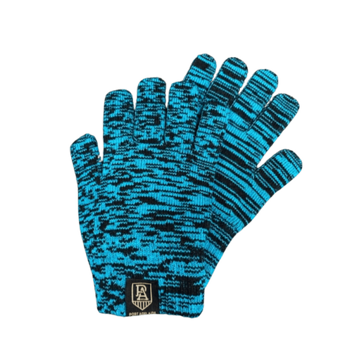 Port Adelaide Power Adults Two Toned Woollen Gloves