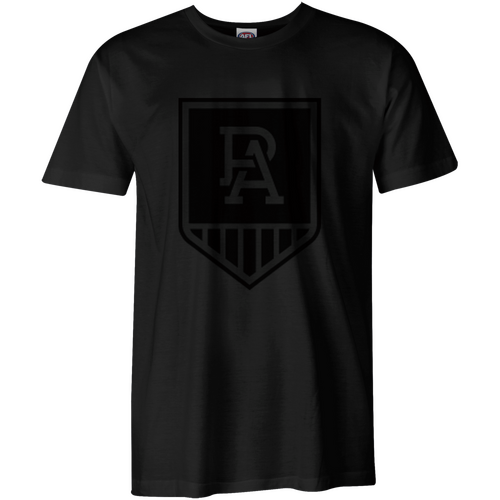 Port Adelaide Power Mens Stealth Black Tee
