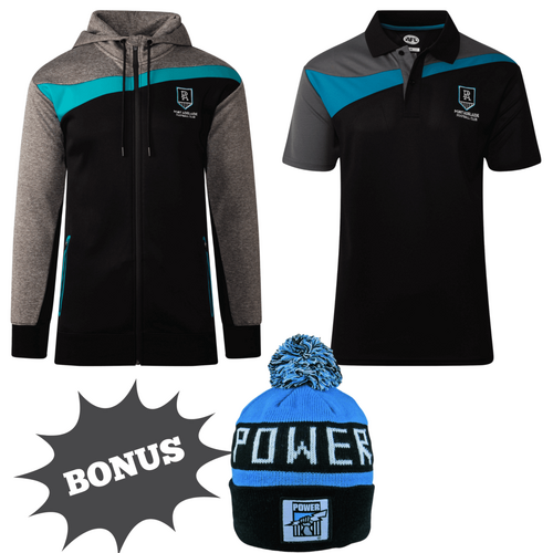 Port Adelaide Power Mens Swish Hoodie & Polo Bundle