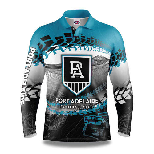 Port Adelaide Power Trax Off-Road Camping Shirt