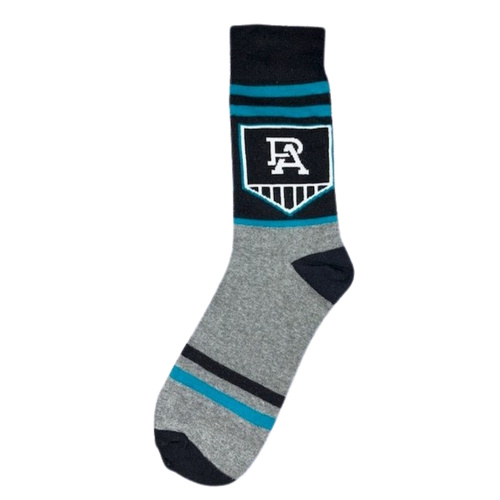 Port Adelaide Power Retro Shield Mens Socks